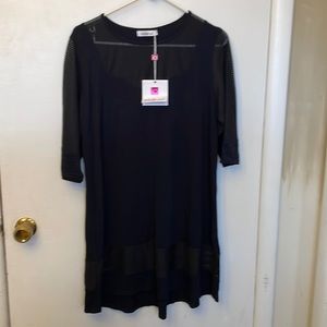 Inside Out Women’s Dress Black Size Large NWT